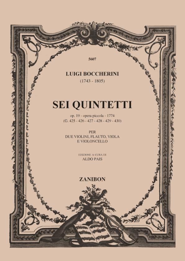 6 Quintet Op. 19 (1774) Opera Piccola